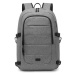 Kono voděodolní batoh s USB portem - šedý - 21 L