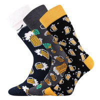 Pánské ponožky Lonka - Debox E, pivo Barva: Mix barev