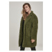 Dámský kabát // Urban Classics Ladies Oversized Sherpa Coat olive