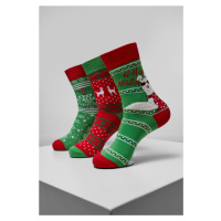 Vánoční ponožky Lama - 3-balení - vícebarevné