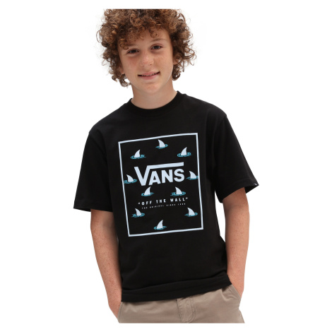 Dětské tričko Vans PRINT BOX BOYS černá/SHARK FIN