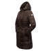 Dámský zimní prošívaný kabát Alpenveilchen Navahoo - CHOCOLATE