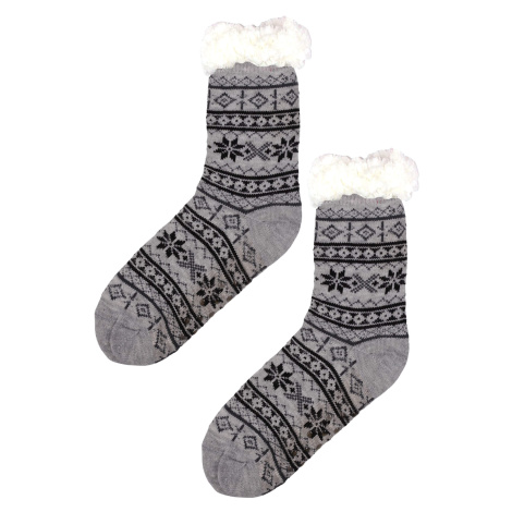 Snowy grey huňaté ponožky beránek MC 113 světle šedá PESAIL
