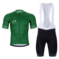BONAVELO Cyklistický krátký dres a krátké kalhoty - TOUR DE FRANCE 2024 - černá/zelená