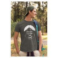 MMO Pánské tričko Chodit na hory Barva: Tmavá břidlice