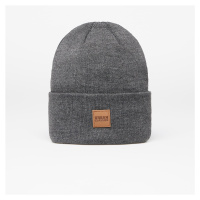 Urban Classics Leatherpatch Long Beanie Dark Grey