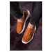 Ducavelli Strap Genuine Leather Men's Casual Shoes, Loafers, Casual Shoes, Lightweight Shoes.