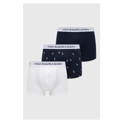 Boxerky Polo Ralph Lauren 3 - Pack pánské, bílá barva