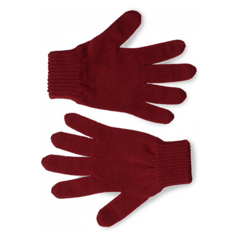Vasky vlněné rukavice Merino Red - Pánské rukavice červené z merino vlny česká výroba ze Zlína