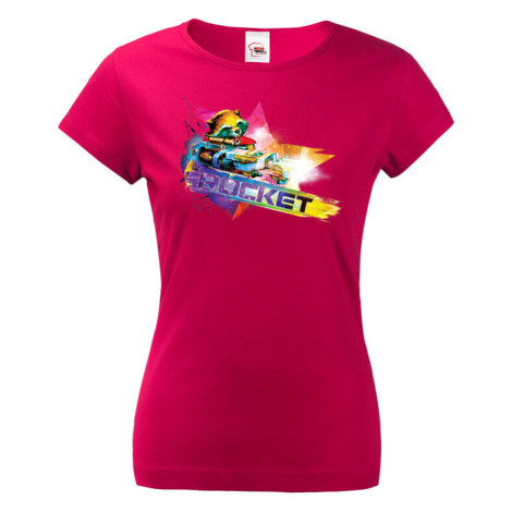 Dámské tričko s potiskem Rocket- ideální dárek pro fanoušky Marvel BezvaTriko