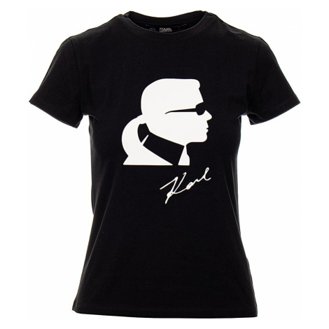 Karl Lagerfeld dámské tričko ikonik head černé
