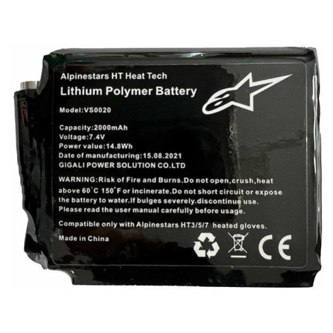 Alpinestars Battery For HT Heat Tech Gloves Black Pouze jedna