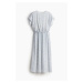 H & M - MAMA Krepové šaty na kojení - modrá