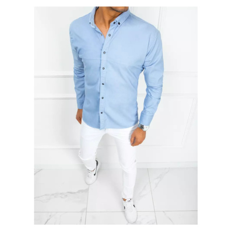 Světle modrá pánská košile BASIC