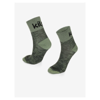 Khaki unisex sportovní ponožky Kilpi SPEED