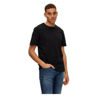 Selected Noos Pan Linen T-Shirt - Black Černá