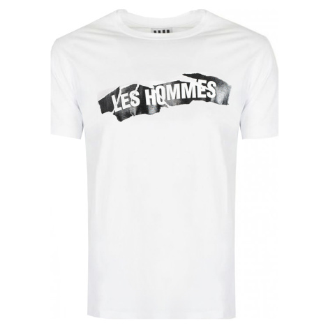 Les Hommes LKT200-703P | Round Neck T-Shirt Bílá Les Hommes Urban