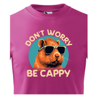 Dětské triko Don't worry be capy - vtipné narozeninové triko