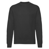 Men's Black Sweatshirt Set-in Sweat Fruit of the Loom