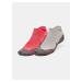 Sada dvou párů pánských ponožek v červené a bílé barvě Under Armour UA Run No Show Tab 2pk