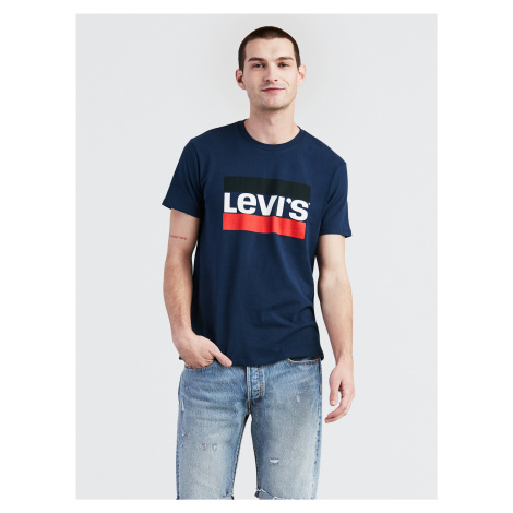 Tmavě modré pánské tričko s potiskem Levi's® Levi´s