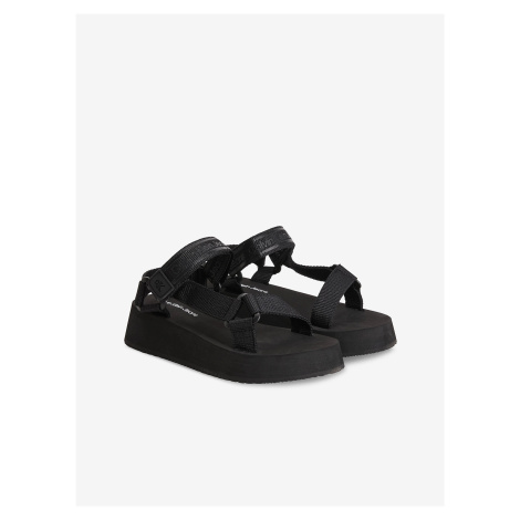 Černé dámské sandále na platformě Calvin Klein