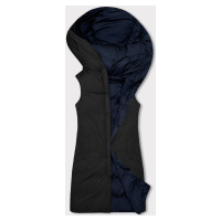 Tmavě oboustranná vesta s kapucí model 18966845 - MELYA MELODY