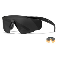 Střelecké brýle Wiley X® Saber Advanced, sada - černý rámeček, sada - kouřově šedé a oranžové Li