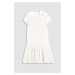 Dívčí šaty Coccodrillo bílá barva, mini
