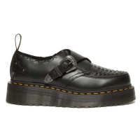 Kožené polobotky Dr. Martens Ramsey Quad Monk dámské, černá barva, na platformě, DM31680001