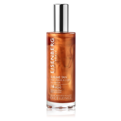 Eisenberg Sublime Tan Huile Visage & Corps opalovací olej na obličej a tělo SPF 6 100 ml