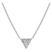 Hot Diamonds Třpytivý stříbrný náhrdelník s diamantem Stellar DN173