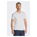 TRIČKO GANT SLIM SHIELD V-NECK T-SHIRT bílá