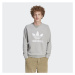 ADIDAS ORIGINALS-TREFOIL CREW-IM4501-medium grey heather Šedá