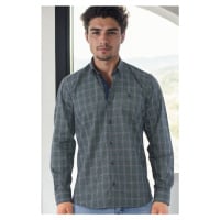 G711 DEWBERRY MEN'S SHIRT-KHAKI-1