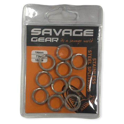 Savage Gear Kroužky Stainless Spiltrings 20 ks