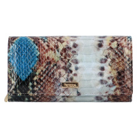 Luxusní dámská kožená peněženka Eurydike, vzor hadí kůže
