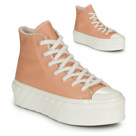 Converse CHUCK TAYLOR ALL STAR LIFT 2X COZY TONES HI Béžová