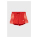 Dětské kraťasy adidas Performance HE2014 červená barva, hladké, nastavitelný pas