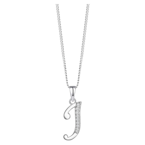 Preciosa Stříbrný náhrdelník písmeno "J" 5380 00J (řetízek, přívěsek)
