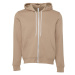 Canvas CV3739CV3739 Unisex mikina s kapucí na zip CV3739 Tan