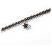 JAY Choker náhrdelník s krystalovou hvězdou Axelie JAY-0064-XL02-25 Černá 33 cm + 5 cm (prodlouž