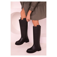 Soho Black Women's Boots 17469