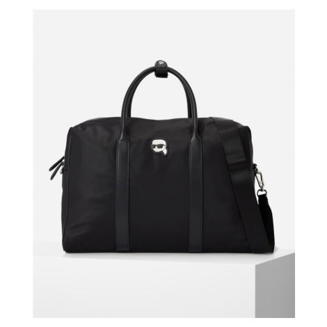 Taška karl lagerfeld k/ikonik 2.0 nylon weekender černá