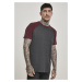 Pánské tričko krátký rukáv // Urban Classics Raglan Contrast Tee cha/burgundy