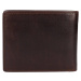 Pánská kožená peněženka Lagen Palleto - tmavě hnědá