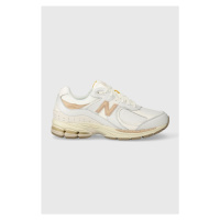 Kožené sneakers boty New Balance 2002 bílá barva