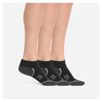 Sada tří dámských sportovních ponožek v černé barvě Dim SPORT IN-SHOE 3x