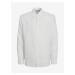 Bílá pánská lněná košile Jack & Jones Lawrence - Pánské