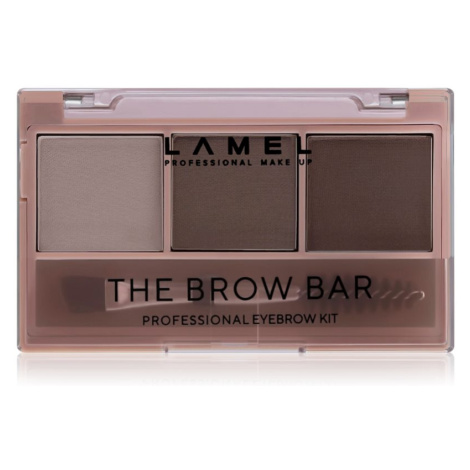 LAMEL BASIC The Brow Bar paleta pro líčení obočí s kartáčkem #402 4,5 g